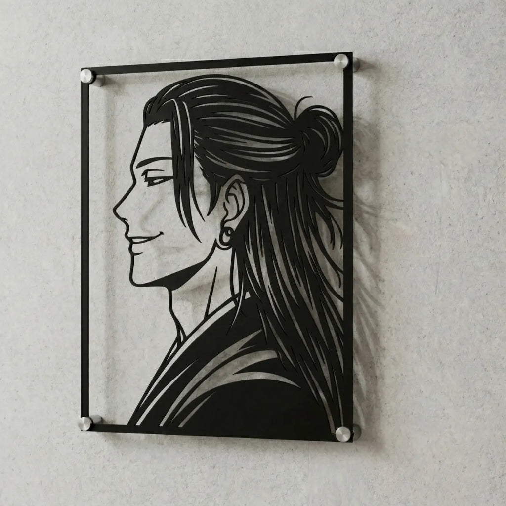 Cuadro decorativo en acero de Suguru Geto de Jujutsu Kaisen cortado a láser - Noxhound