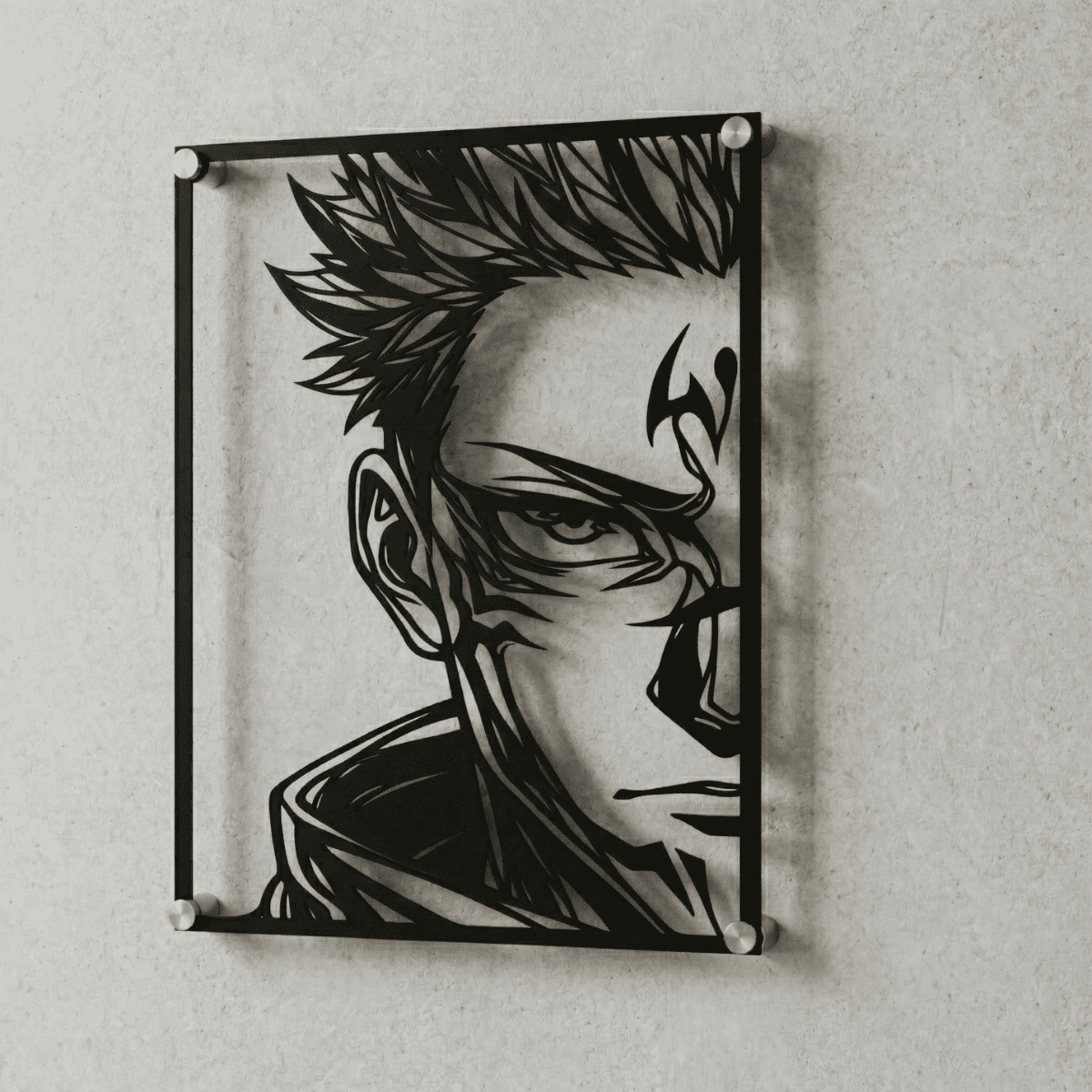 Cuadro Decorativo Anime Jujutsu Kaisen Sukuna en Acero