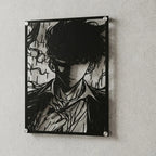 Cuadro decorativo en acero de Sung Jin Woo de Solo Leveling cortado a láser - Noxhound