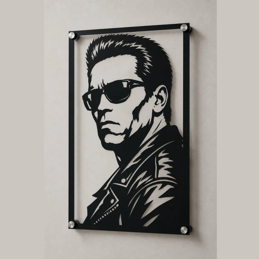 Cuadro Decorativo Cine Terminator T-800 en Acero