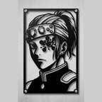 Cuadro decorativo en acero de Tengen Uzui de Kimetsu no Yaiba cortado a láser - Noxhound