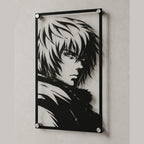 Cuadro decorativo en acero de Thorfinn de Vinland Saga cortado a láser - Noxhound