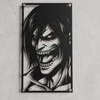 Cuadro Decorativo Anime Shingeki no Kyojin Titán de Ataque en Acero