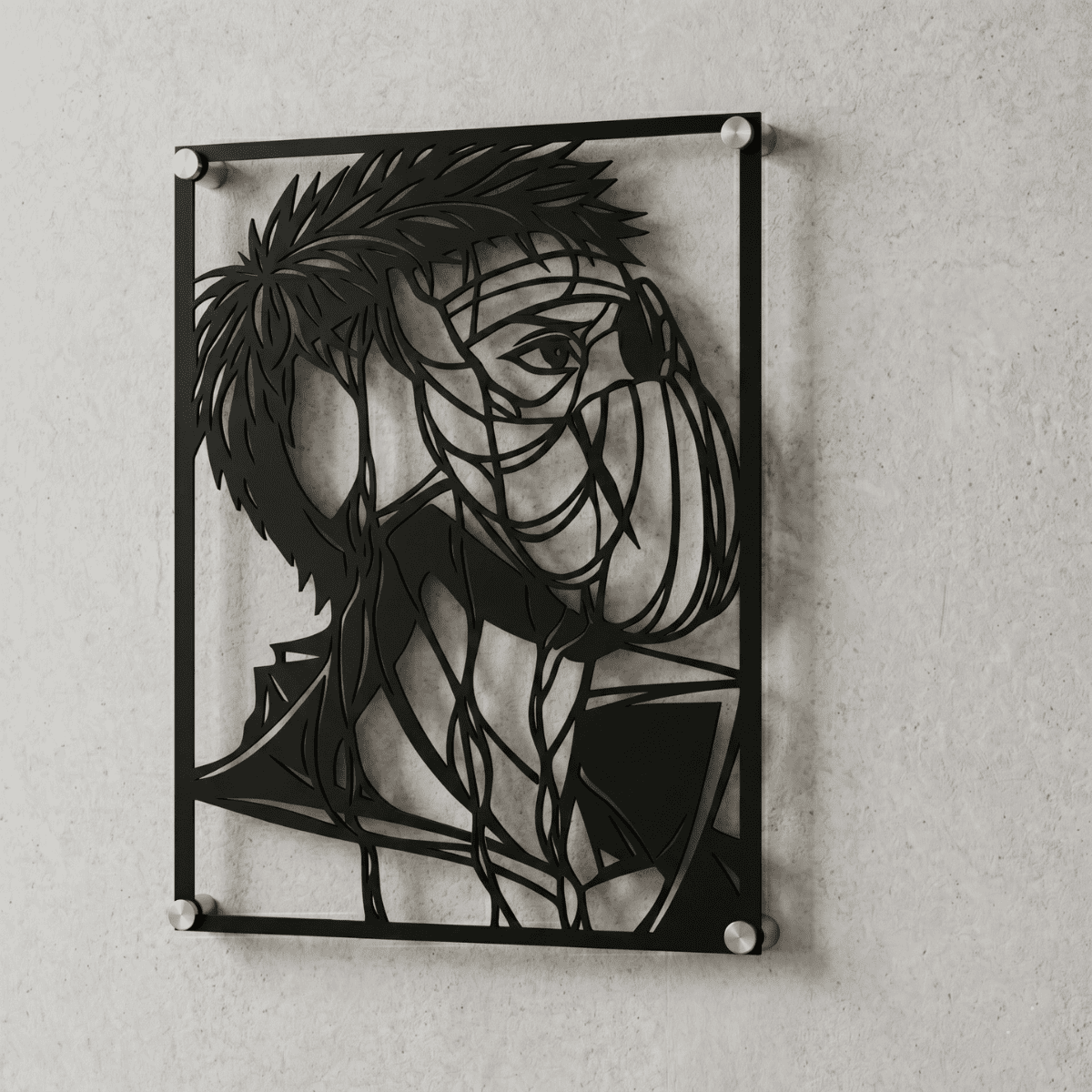 Cuadro Decorativo Anime Naruto Tobi en Acero