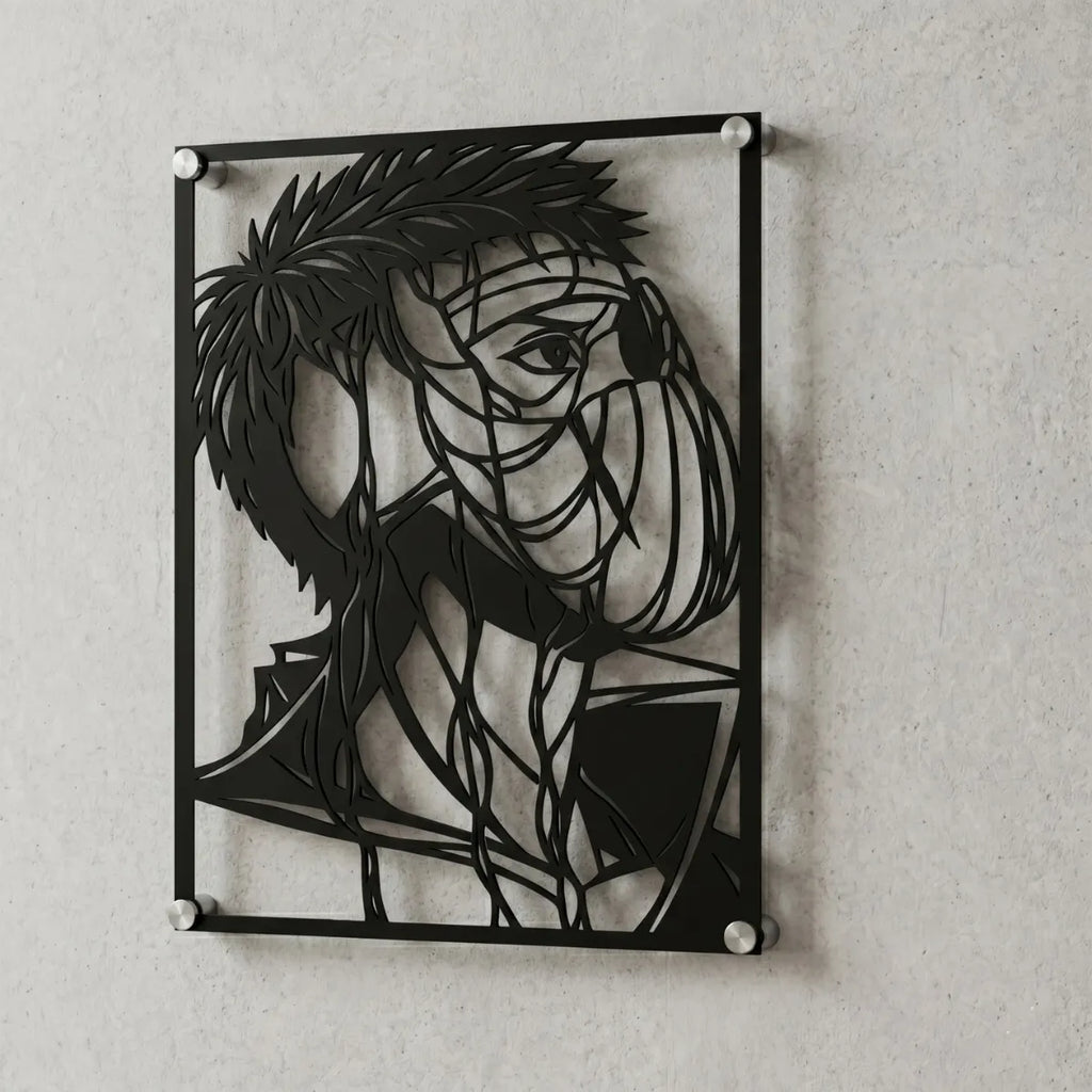 Cuadro decorativo en acero de Tobi de Naruto cortado a láser - Noxhound