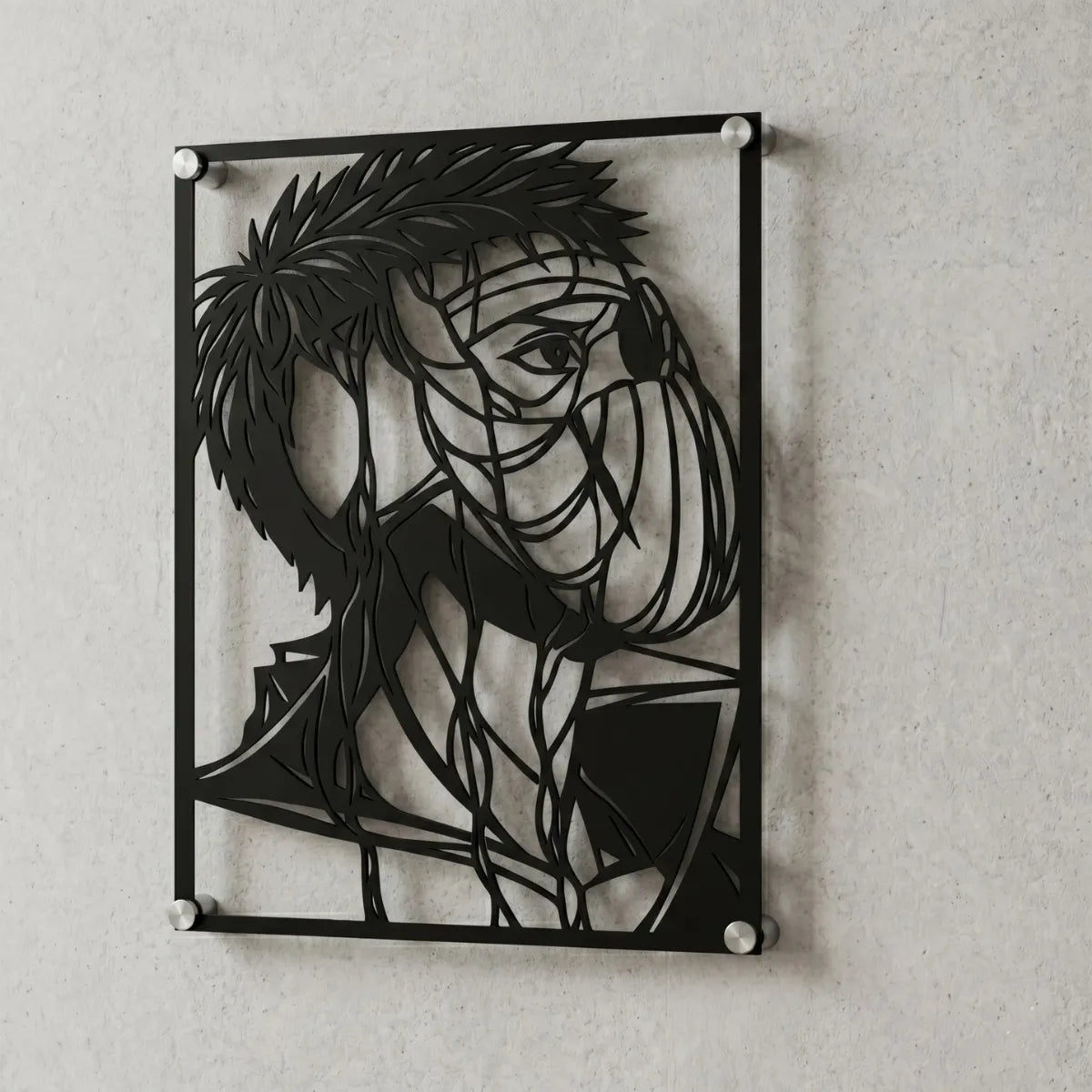 Cuadro decorativo en acero de Tobi de Naruto cortado a láser - Noxhound