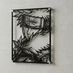 Cuadro decorativo en acero de Tobirama Senju de Naruto cortado a láser - Noxhound