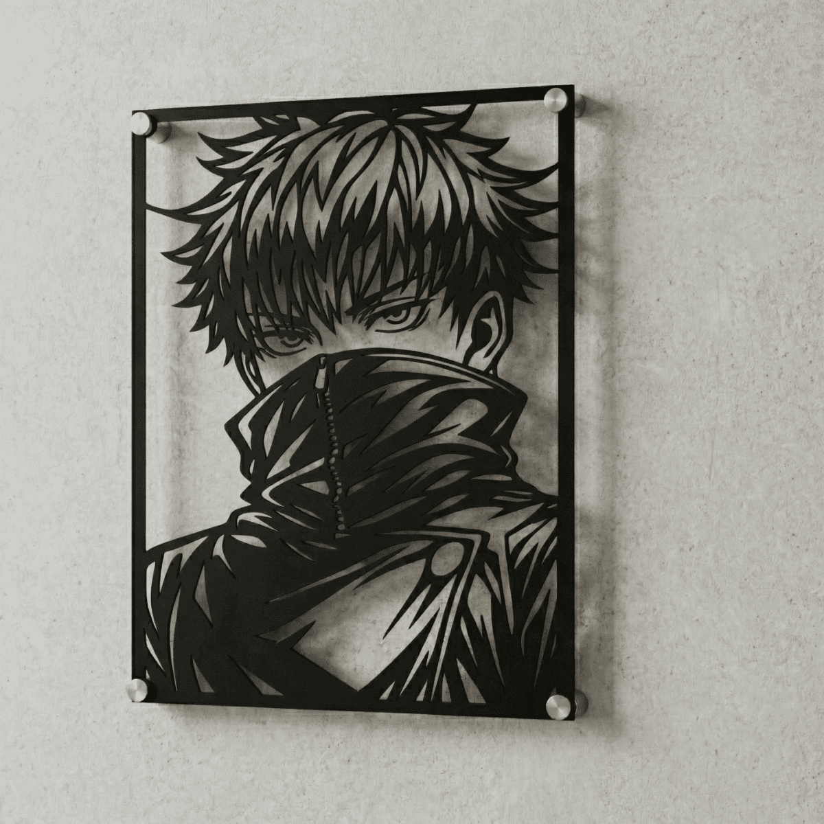 Cuadro Decorativo Anime Jujutsu Kaisen Toge Inumaki en Acero