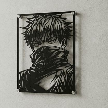 Cuadro Decorativo Anime Jujutsu Kaisen Toge Inumaki en Acero