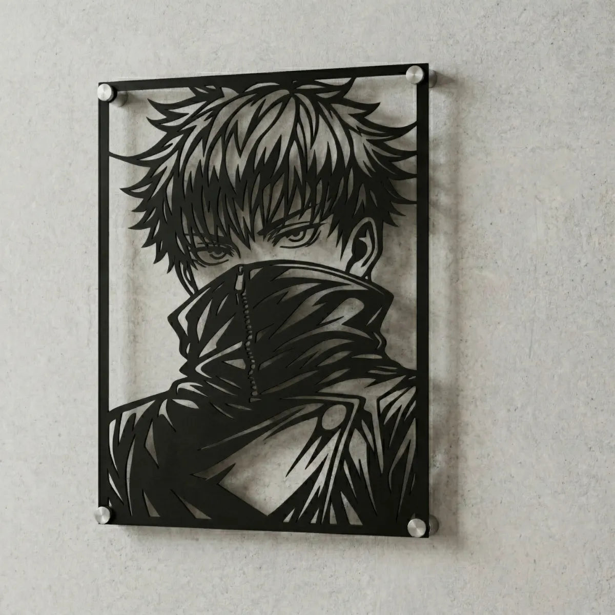 Cuadro decorativo en acero de Toge Inumaki de Jujutsu Kaisen cortado a láser - Noxhound