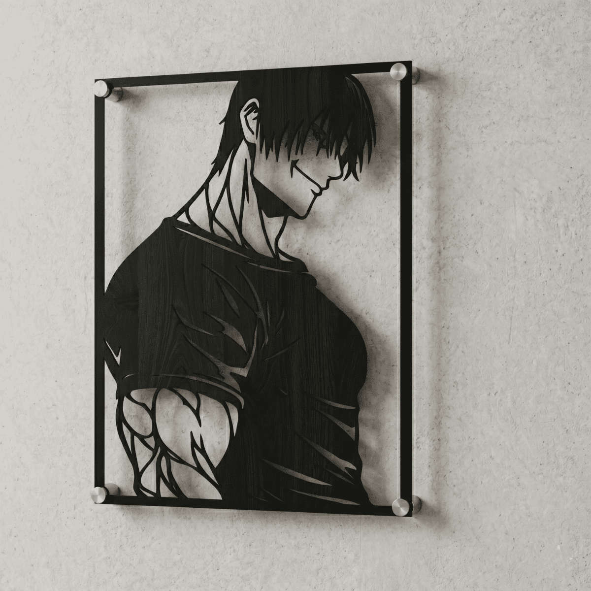 Cuadro Decorativo Anime Jujutsu Kaisen Toji Fushiguro en Acero