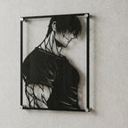 Cuadro decorativo en acero de Toji Fushiguro de Jujutsu Kaisen cortado a láser - Noxhound