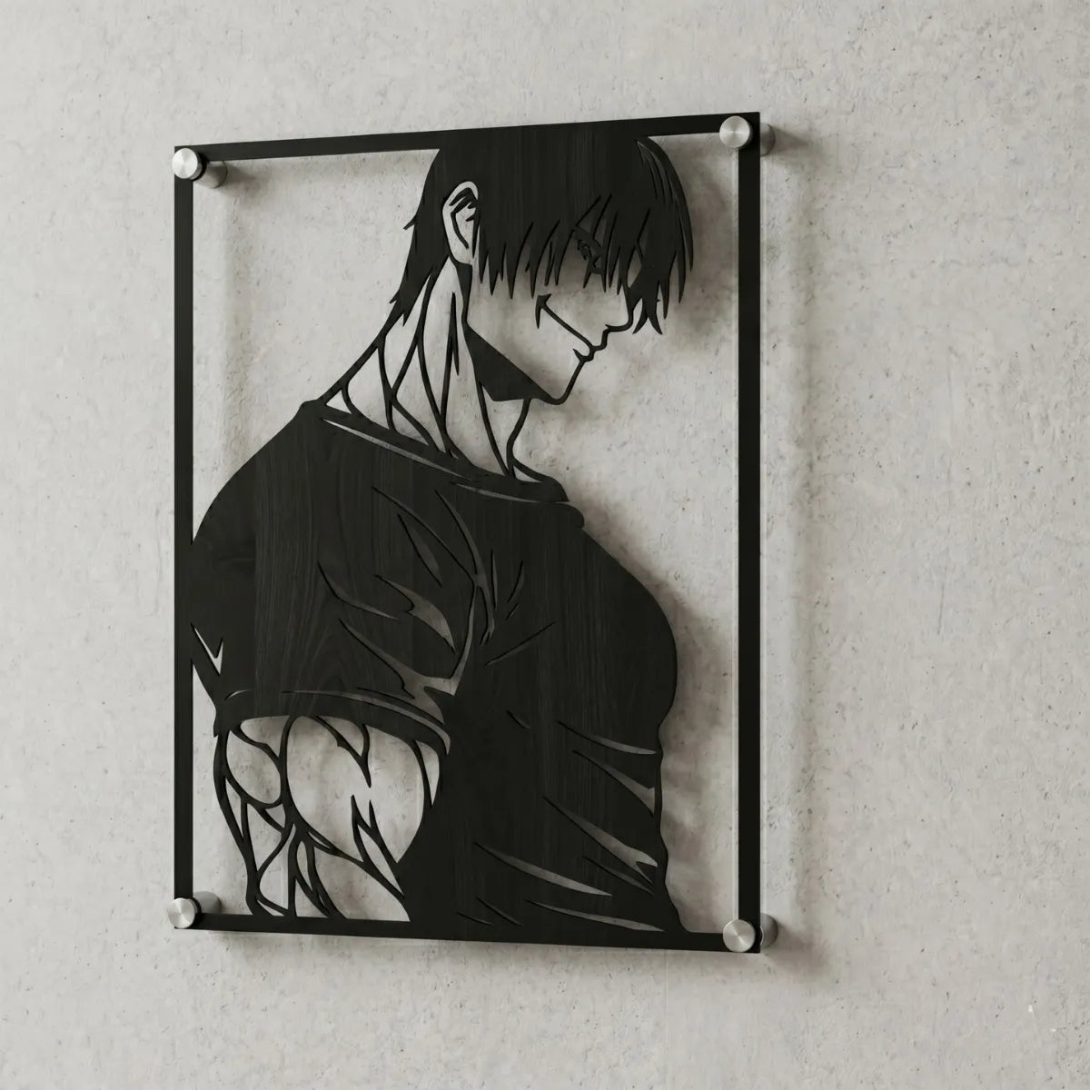 Cuadro decorativo en acero de Toji Fushiguro de Jujutsu Kaisen cortado a láser - Noxhound