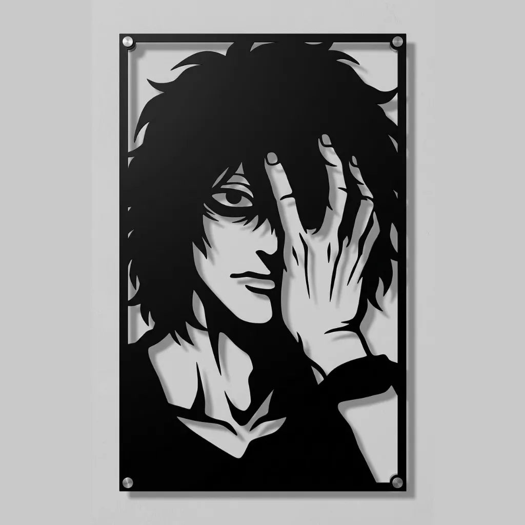 Cuadro decorativo en acero de Tomura Shigaraki de My Hero Academia cortado a láser - Noxhound