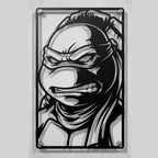 Cuadro Decorativo Comic TMNT Tortugas Ninja en Acero