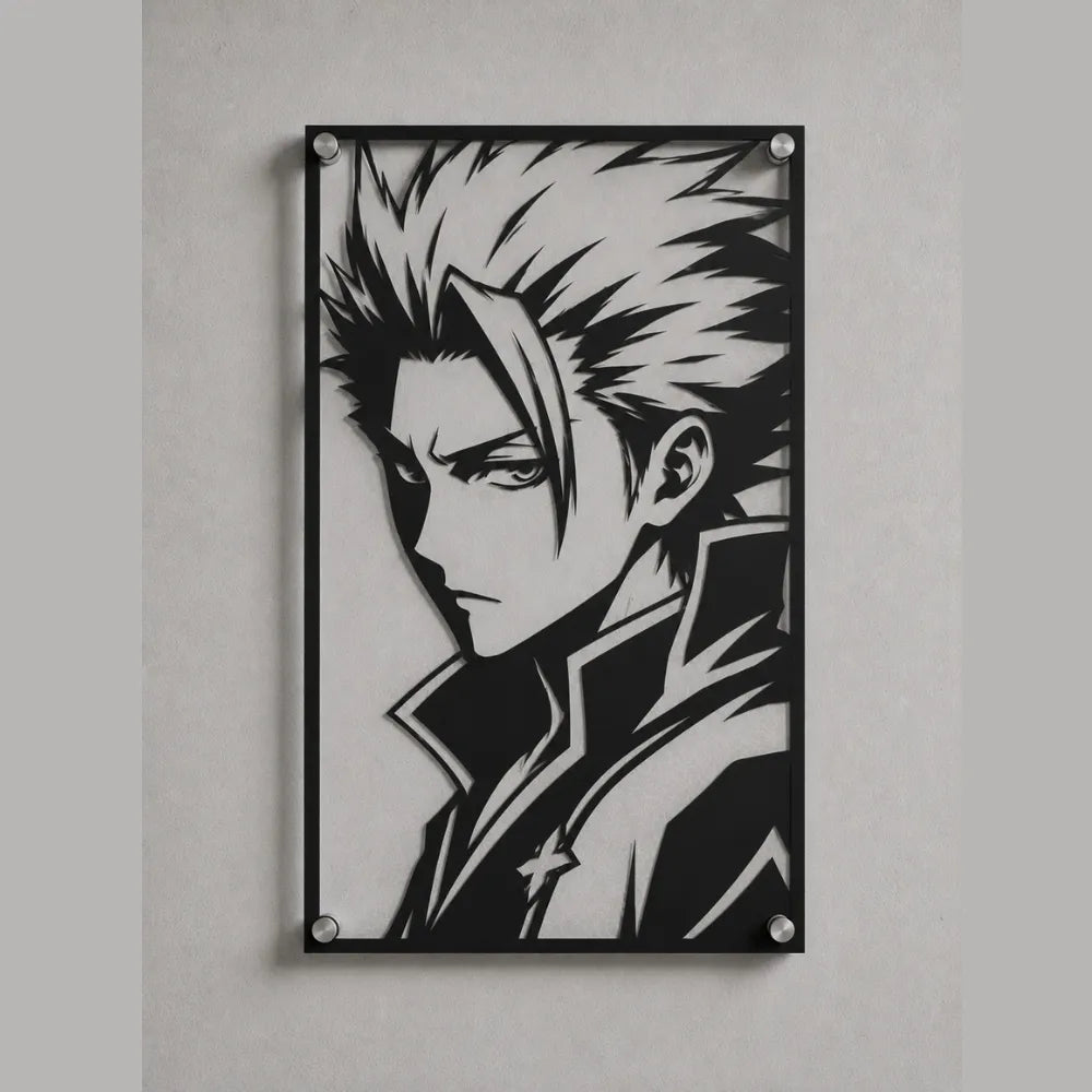 Cuadro Decorativo Anime Bleach Toshiro Hitsugaya en Acero