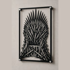 Cuadro Decorativo Serie Game of Thrones Trono de Hierro en Acero