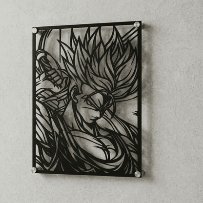 Cuadro Decorativo Anime Dragon Ball Trunks en Acero