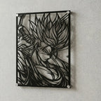 Cuadro decorativo en acero de Trunks de Dragon Ball cortado a láser - Noxhound