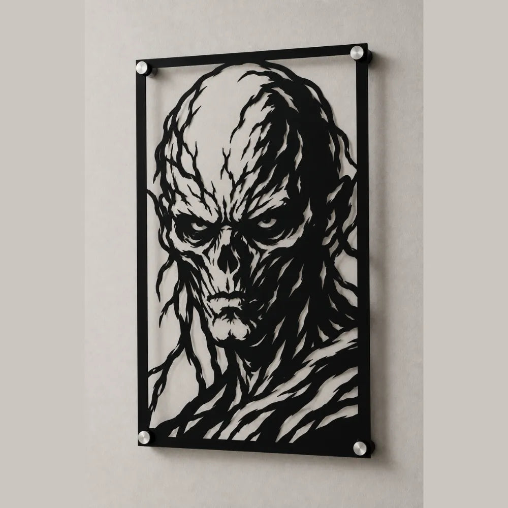 Cuadro Decorativo Serie Stranger Things Vecna Versión B en Acero