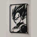 Cuadro Decorativo Anime Dragon Ball Vegeta Ultra Ego en Acero
