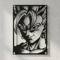 Cuadro decorativo en acero de Vegito Blue de Dragon Ball cortado a láser - Noxhound
