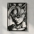 Cuadro decorativo en acero de Vegito Blue de Dragon Ball cortado a láser - Noxhound