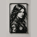 Cuadro Decorativo Videojuego The Witcher Yennefer en Acero