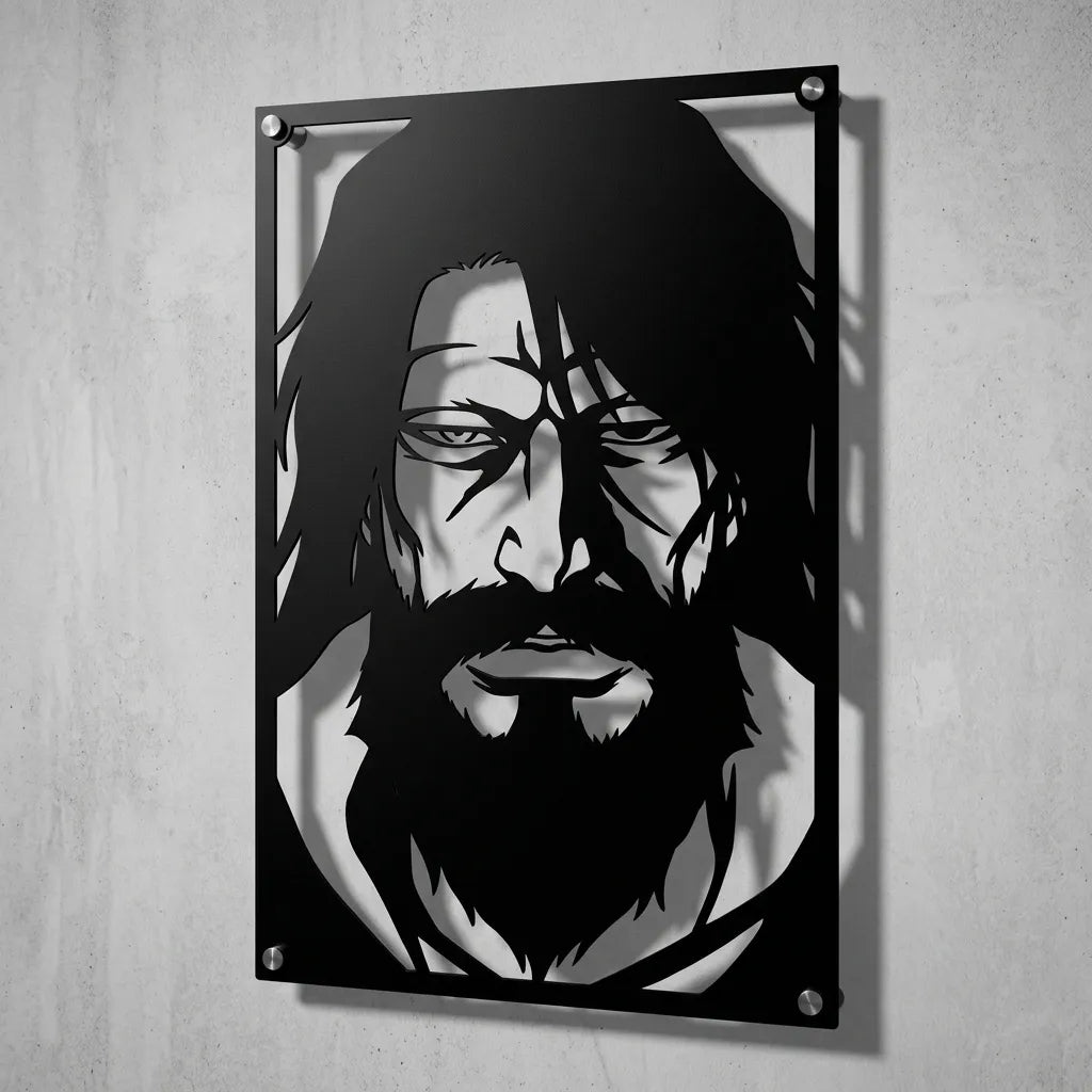 Cuadro decorativo en acero de Yhwach de Bleach cortado a láser - Noxhound
