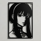 Cuadro decorativo en acero de Yor Forger de Spy x Family cortado a láser - Noxhound