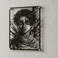 Cuadro decorativo en acero de Yuta Okkotsu de Jujutsu Kaisen cortado a láser - Noxhound