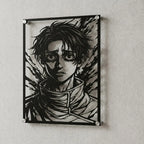 Cuadro decorativo en acero de Yuta Okkotsu de Jujutsu Kaisen cortado a láser - Noxhound