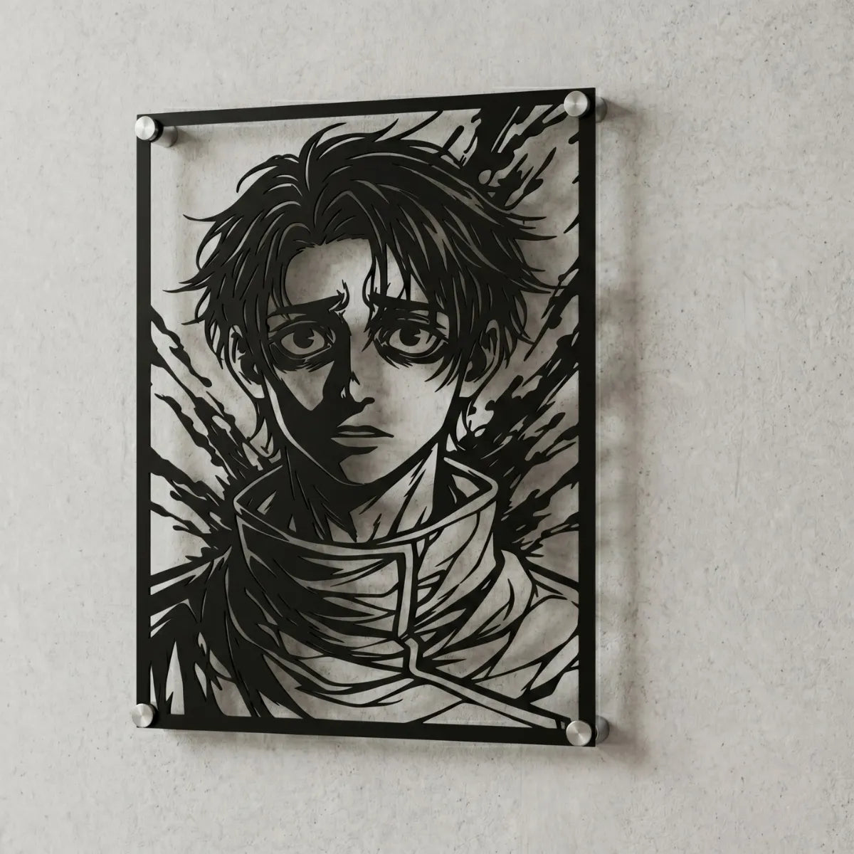 Cuadro decorativo en acero de Yuta Okkotsu de Jujutsu Kaisen cortado a láser - Noxhound