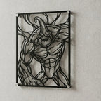 Cuadro decorativo de Zac de League of Legends en acero cortado a láser