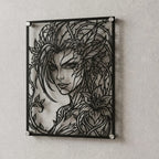 Cuadro decorativo de Zyra de League of Legends en acero cortado a láser