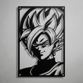 Cuadro decorativo en acero de Zamasu Fusionado de Dragon Ball cortado a láser - Noxhound