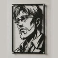 Cuadro decorativo en acero de Zeke Yeager de Shingeki no Kyojin cortado a láser - Noxhound