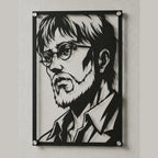 Cuadro decorativo en acero de Zeke Yeager de Shingeki no Kyojin cortado a láser - Noxhound