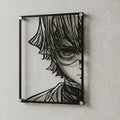 Cuadro decorativo en acero de Zenitsu Agatsuma de Kimetsu no Yaiba cortado a láser - Noxhound