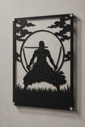 Cuadro decorativo en acero de Zoro Versión C de One Piece cortado a láser - Noxhound