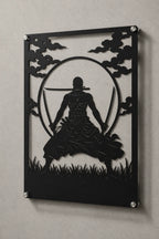 Cuadro decorativo en acero de Zoro Versión C de One Piece cortado a láser - Noxhound